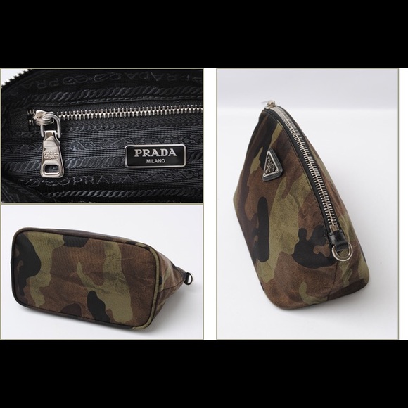 [Prada] Camouflage Cosmetic Travel Pouch NWOT - Picture 3 of 6